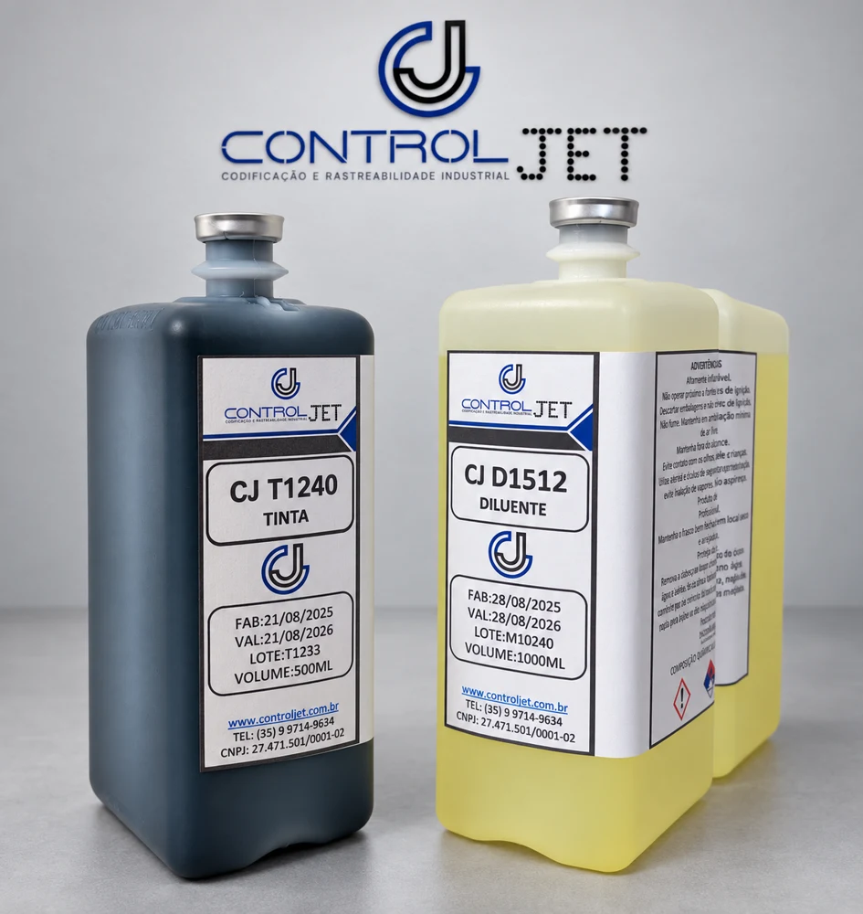 Tinta e diluente — CJ T1240 · CJ D1512